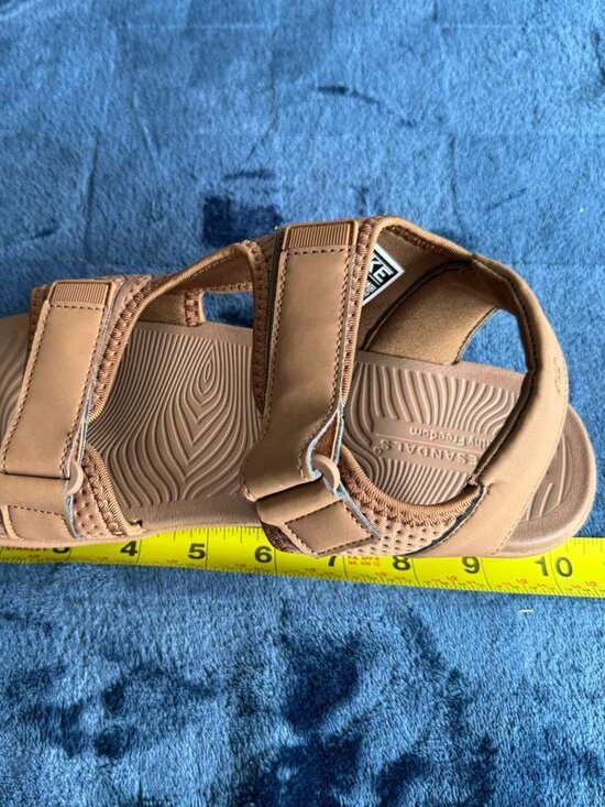 HF HIKE FOOTWEAR BareSandals Brown Unisex 39 W=8-8.5, M=6-6.5 Ergonomic Footbed main image 11